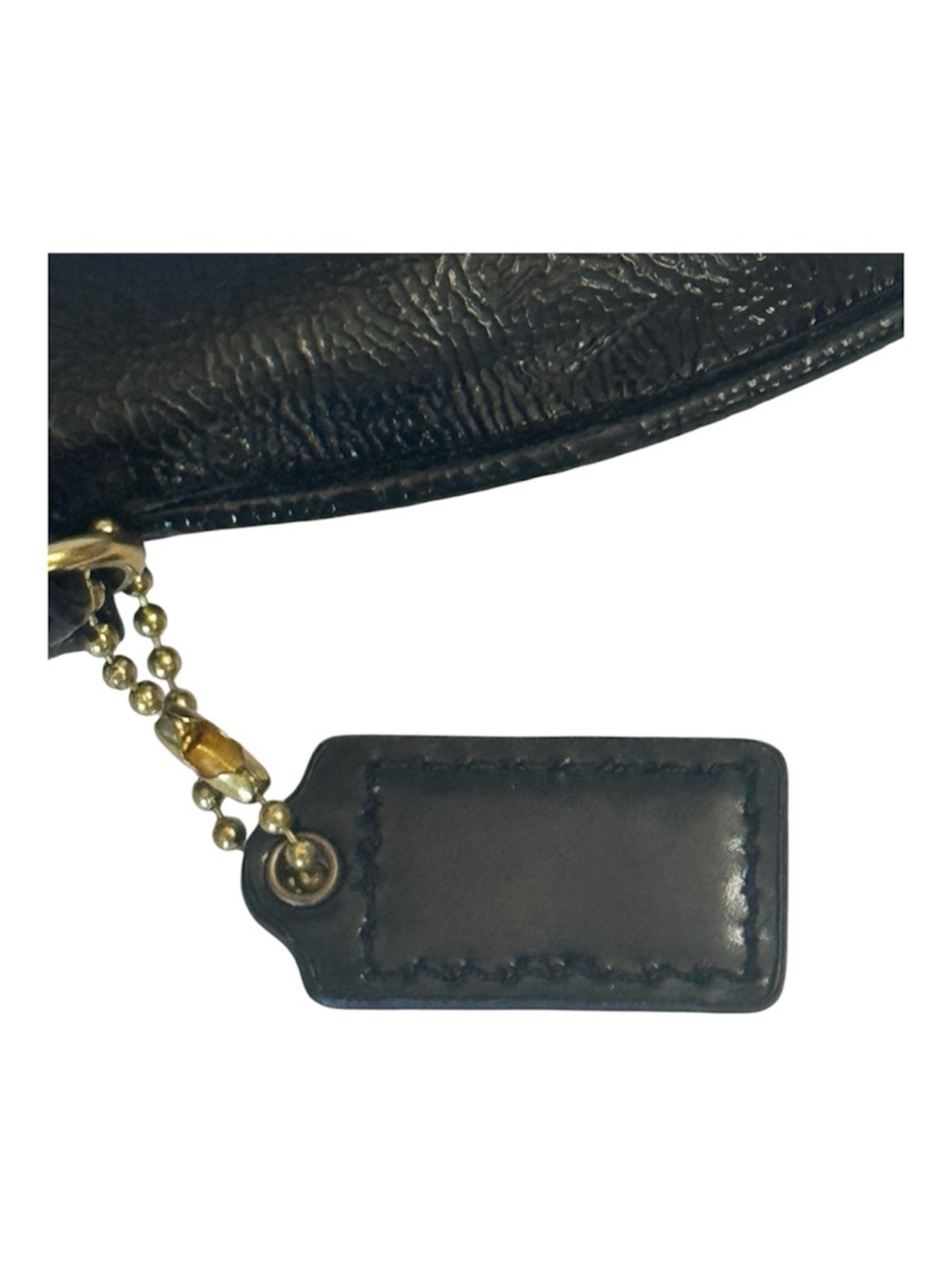 Coach Poppy Leather Wristlet Black 1941 Heritage Patch Corner Zip - Picture 3 of 10